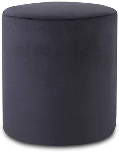 CCKUHN Fußhocker, Faltbarer Würfel-Fußhocker, Fußstütze mit abnehmbarem Deckel, Beine aus Massivholz, Aufbewahrungsbox geeignet (Blau 38 x 38 x 35 cm) (Schwarz 38 x 38 x 35 cm) von CCKUHN