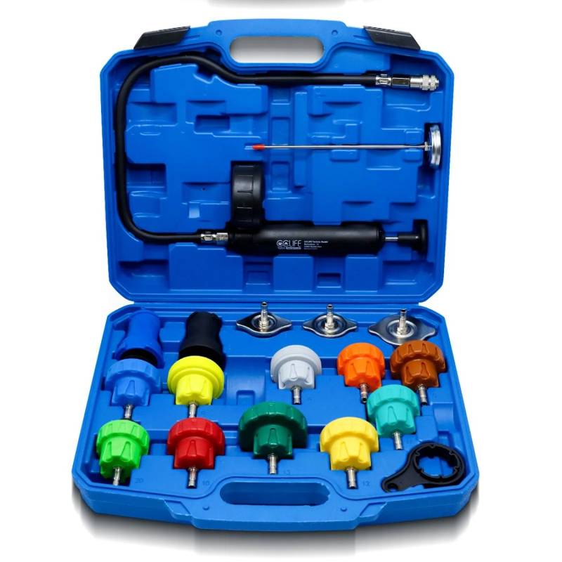 CCLIFE 18tlg Kühlsystem Abdrückgerät Tester Befüllgerät Kühler Lecksucher CCLIFE 18tlg Kühlsystem Abdrückgerät Tester Befüllgerät Kühler Lecksucher von CCLIFE