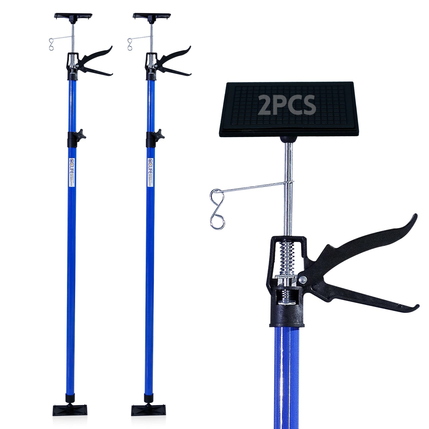 CCLIFE 2 Stück Deckenstütze Montagestütze Einhandstütze 115-290 cm Belastbar Bis 30 kg CCLIFE 2 Stück Deckenstütze Montagestütze Einhandstütze 115-290 cm Belastbar Bis 30 kg von CCLIFE