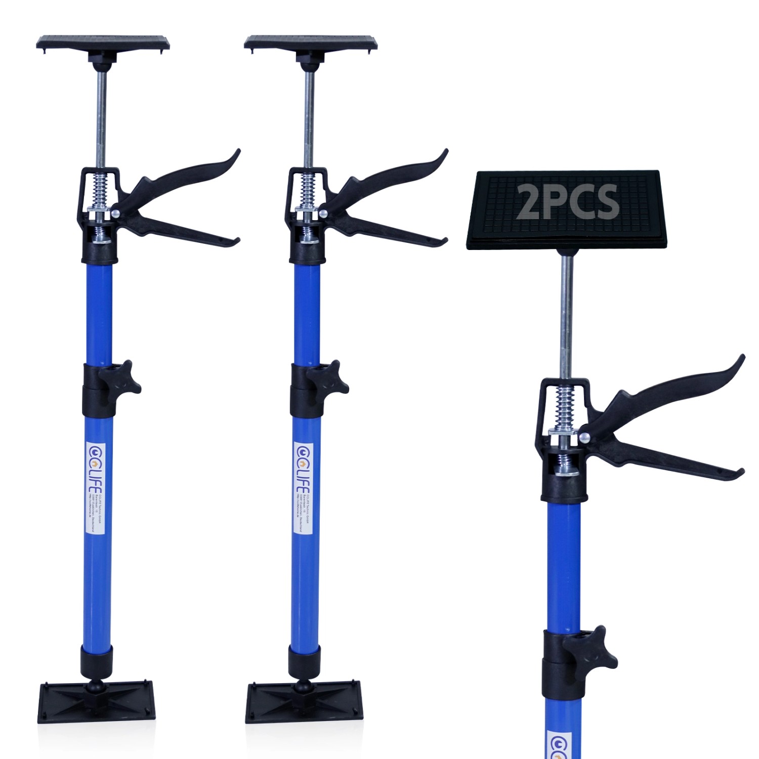 CCLIFE 2 Stück Deckenstütze Montagestütze Einhandstütze 50-115 cm Belastbar Bis 30 kg CCLIFE 2 Stück Deckenstütze Montagestütze Einhandstütze 50-115 cm Belastbar Bis 30 kg von CCLIFE