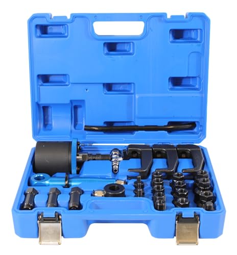 CCLIFE 27tlg Diesel Einspritzdüsen Abzieher mit Injektor - Handgehalten Pneumatischer Kraftstoffinjektor Abzieher mit Adapter, kompatibel mit Bosch Delphi Denso Siemens - DIB von CCLIFE
