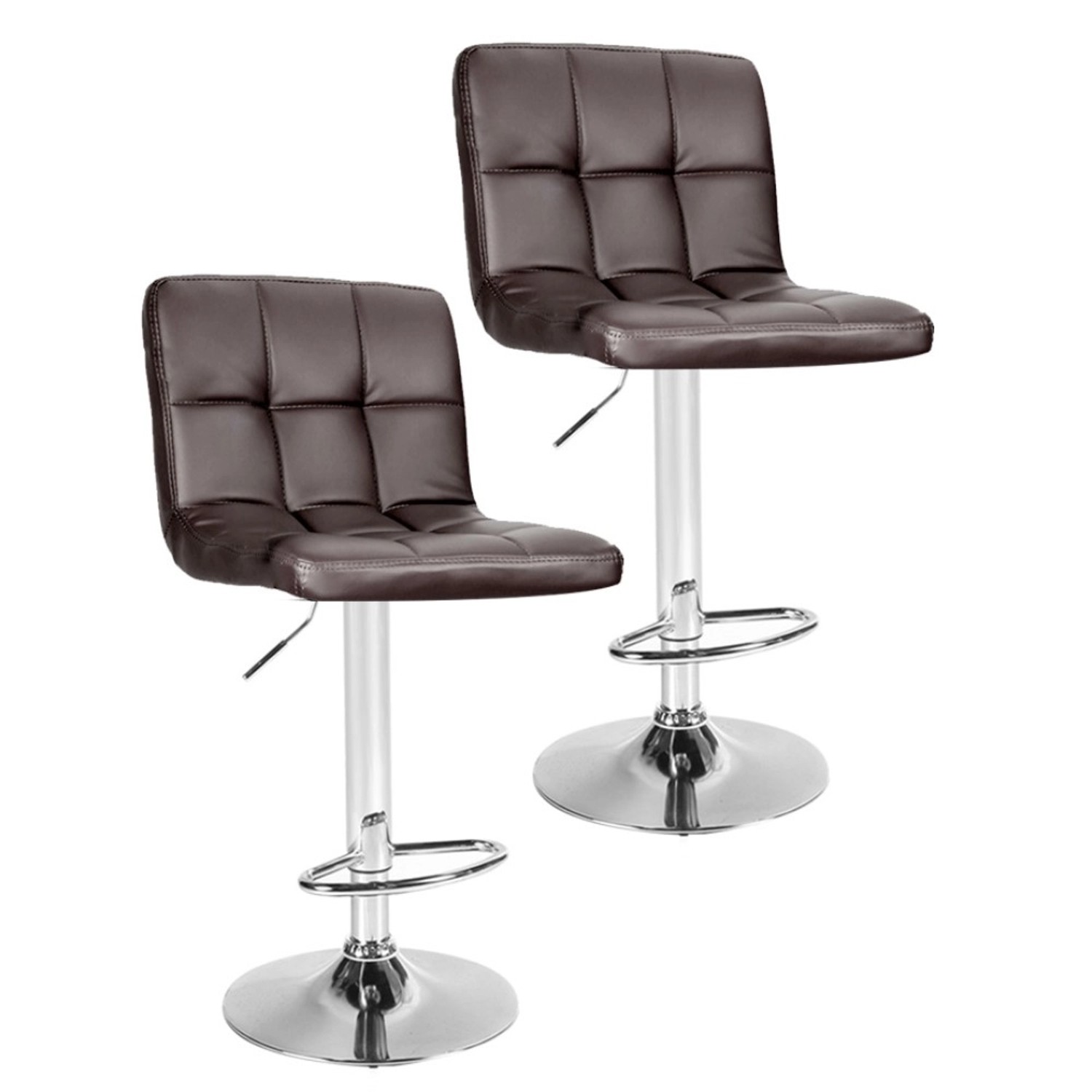 CCLIFE 2er Set Barhocker Hocker Höhenverstellbar 62cm-82cm Braun von CCLIFE