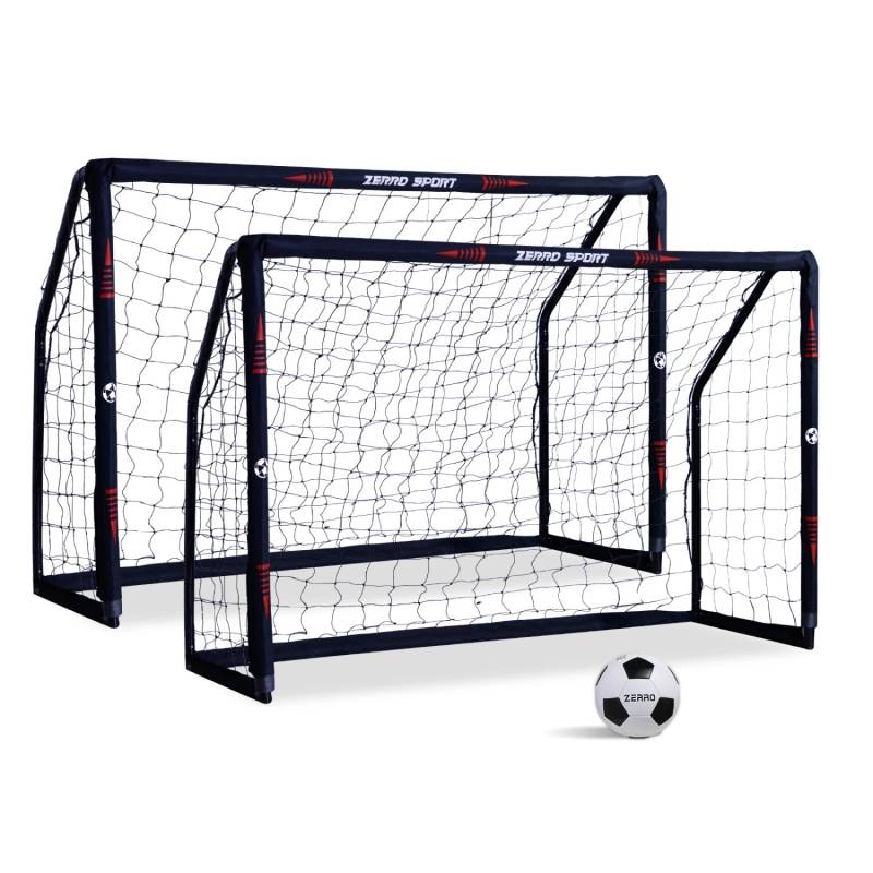 CCLIFE 2er Set Fussballtor mit Torwand 180cm für Garten Training und Spiel für Erwachsene und Kinder 180x60x120cm von CCLIFE