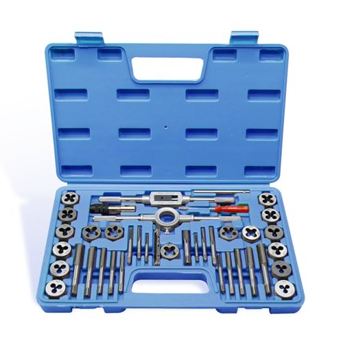 CCLIFE 40tlg Gewindeschneider Set M3-M12 Gewindeschneidsatz Metrisch Gewindebohrer und Schneideisen Set mit Windeisen CCLIFE 40tlg Gewindeschneider Set M3-M12 Gewindeschneidsatz Metrisch Gewindebohrer und Schneideisen Set mit Windeisen von CCLIFE