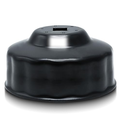 CCLIFE 74-76 mm Ölfilterschlüssel 3/8'' Ölfilterkappen ÖlFilter Werkzeug Auto 15-kant von CCLIFE