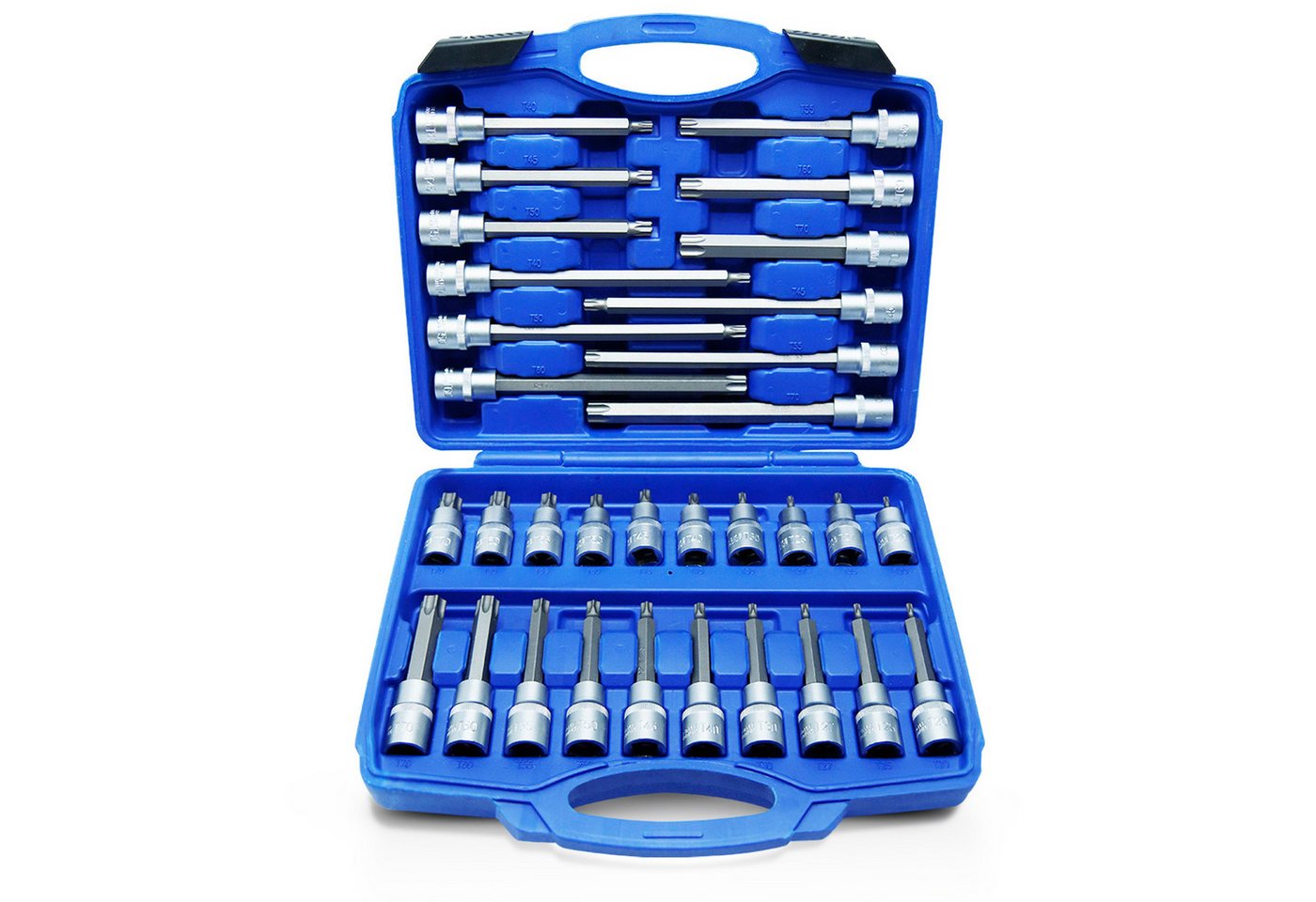 CCLIFE Bit- und Steckschlüsselset 32tlg Nüsse Steckschlüssel Bit Torx Nuss Stecknuss Schlüssel T20-T70, Packung, 32-St. CCLIFE Bit- und Steckschlüsselset 32tlg Nüsse Steckschlüssel Bit Torx Nuss Stecknuss Schlüssel T20-T70, Packung, 32-St. von CCLIFE