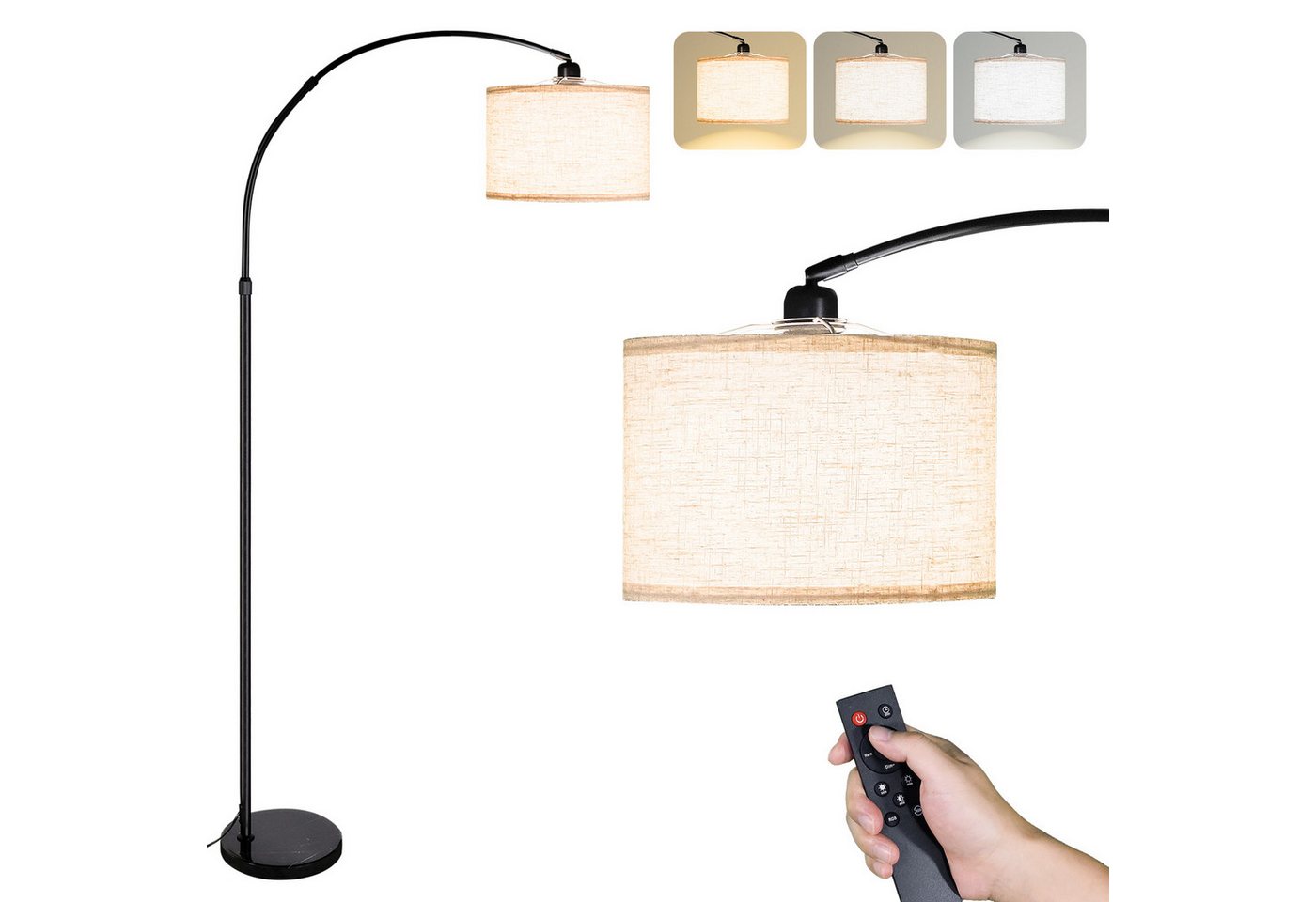 CCLIFE Bogenlampen Bogenlampe Stehlampe Dimmbar LED E27 Bogenleuchte Wohnzimmer CCLIFE Bogenlampen Bogenlampe Stehlampe Dimmbar LED E27 Bogenleuchte Wohnzimmer von CCLIFE
