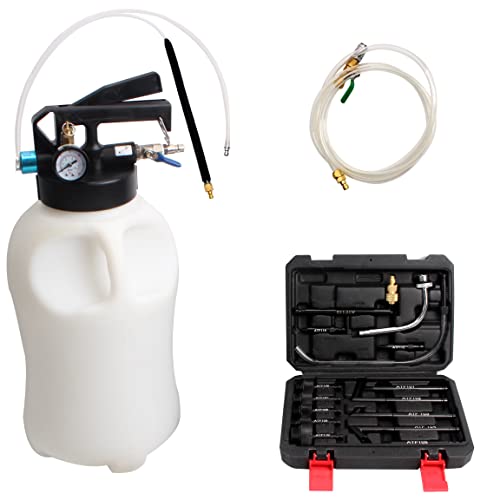 CCLIFE Druckluft Ölwechsel Gerät Öleinfüllgerät Ölabsauger Getriebeöl Einfüllgerät 6L/10L 2 in 1 Befüllgerät Öl Einfüllen mit 15 ATF Adapter CCLIFE Druckluft Ölwechsel Gerät Öleinfüllgerät Ölabsauger Getriebeöl Einfüllgerät 6L/10L 2 in 1 Befüllgerät Öl Einfüllen mit 15 ATF Adapter von CCLIFE