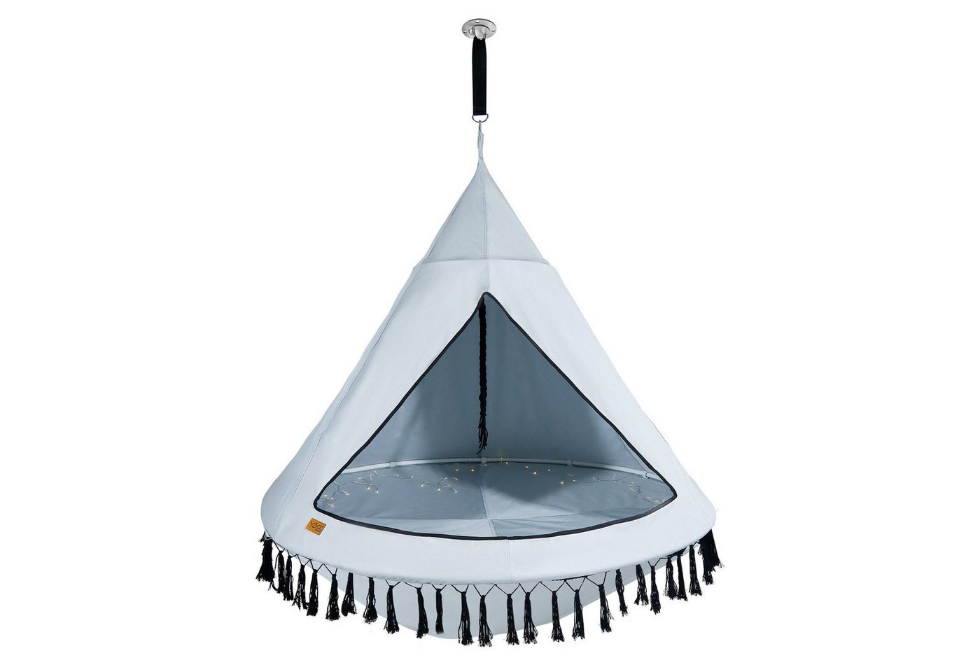 CCLIFE Hängematte Nestschaukel mit Zelt Ø150 cm Indoor Outdoor Hängehöhle Hängezelt von CCLIFE