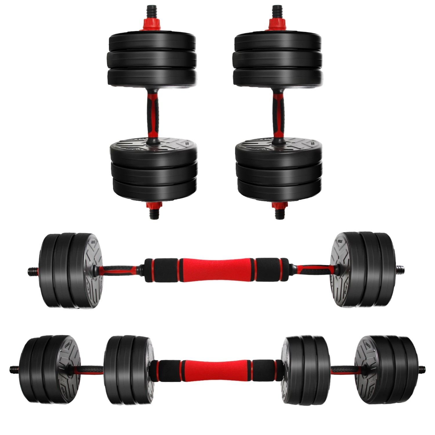 CCLIFE Hanteln Set 2er Kurzhanteln Langhanteln Verstellbar 30kg Hantelset Professionell Dumbbell mit Verbindungsstahlrohr Gewichten CCLIFE Hanteln Set 2er Kurzhanteln Langhanteln Verstellbar 30kg Hantelset Professionell Dumbbell mit Verbindungsstahlrohr Gewichten von CCLIFE