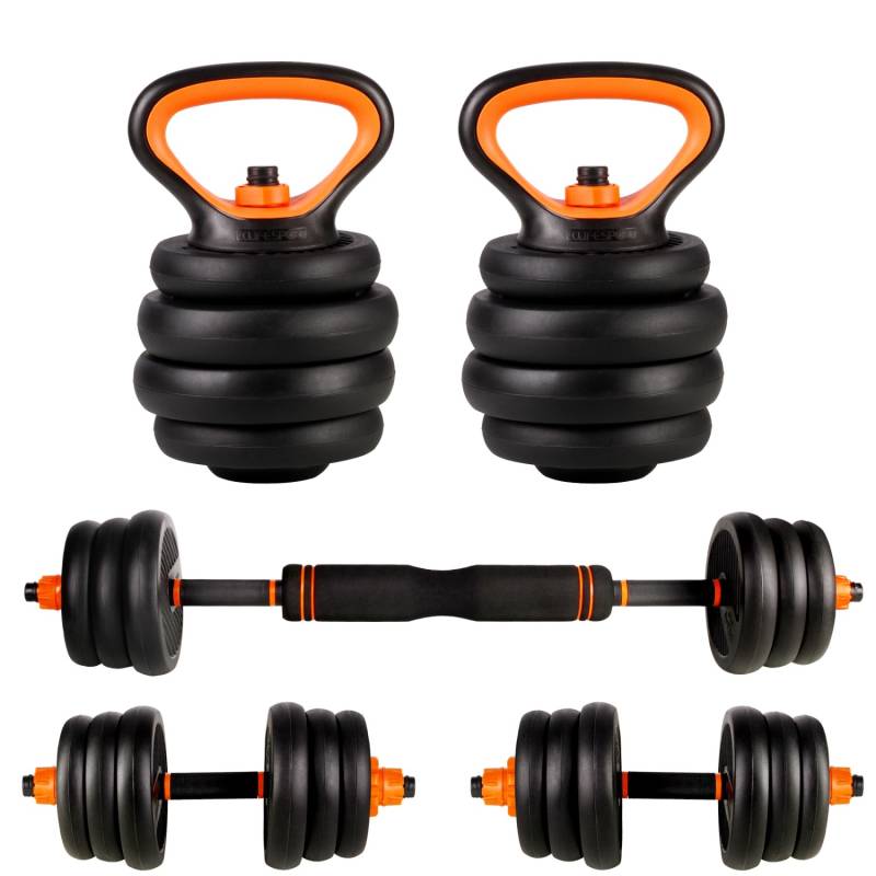 CCLIFE Hanteln Set 2er Kurzhanteln Langhanteln Verstellbar 40kg Hantelset Professionell Dumbbell mit Verbindungsstahlrohr Gewichten Orange CCLIFE Hanteln Set 2er Kurzhanteln Langhanteln Verstellbar 40kg Hantelset Professionell Dumbbell mit Verbindungsstahlrohr Gewichten Orange von CCLIFE