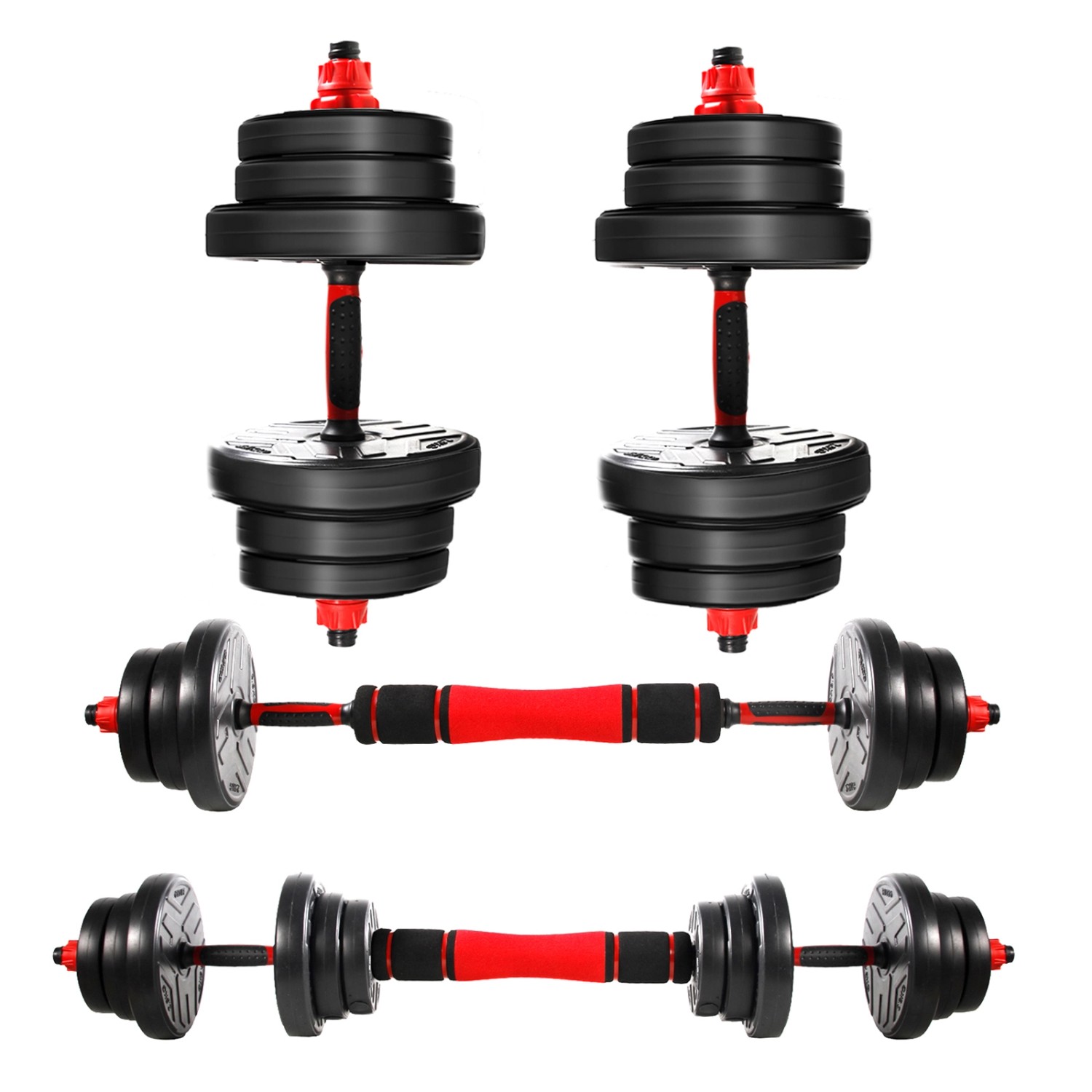 CCLIFE Hanteln Set 2er Kurzhanteln Langhanteln Verstellbar 40kg Hantelset Professionell Dumbbell mit Verbindungsstahlrohr Gewichten CCLIFE Hanteln Set 2er Kurzhanteln Langhanteln Verstellbar 40kg Hantelset Professionell Dumbbell mit Verbindungsstahlrohr Gewichten von CCLIFE