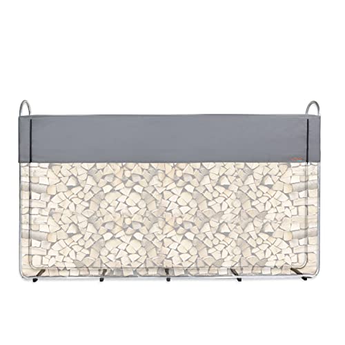 CCLIFE Kaminholzregal Innen und Außen Stapelhilfe für Brennholz 0.37m³ 0.62m³ 0.84m³ 1.10m³ Metall Kaminholzhalter Holzregal aus Verzinktem Eisen von CCLIFE