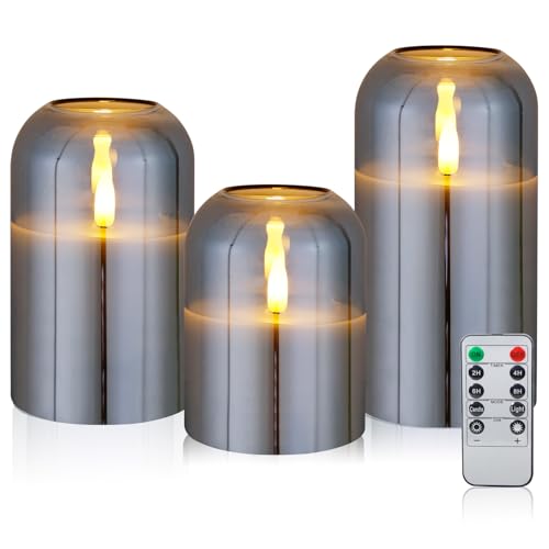 CCLIFE LED Kerzen 3er Set mit Fernbedienung Timer Funktion 300 Stunden flackernde Paraffin Echtwachs Kerze flammenlose Batteriebetrieb CCLIFE LED Kerzen 3er Set mit Fernbedienung Timer Funktion 300 Stunden flackernde Paraffin Echtwachs Kerze flammenlose Batteriebetrieb von CCLIFE