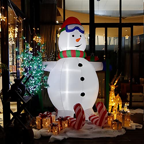 CCLIFE Led Schneemann Beleuchtet Aufblasbar Snowman Outdoor Außenbereich Schneemänner Weihnachtsbeleuchtung weihnachtsdeko Weihnachtsfigur von CCLIFE
