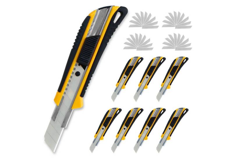 CCLIFE Montagewerkzeug Cuttermesser Kartonmesser mit Ersatzklingen, (8-tlg) von CCLIFE