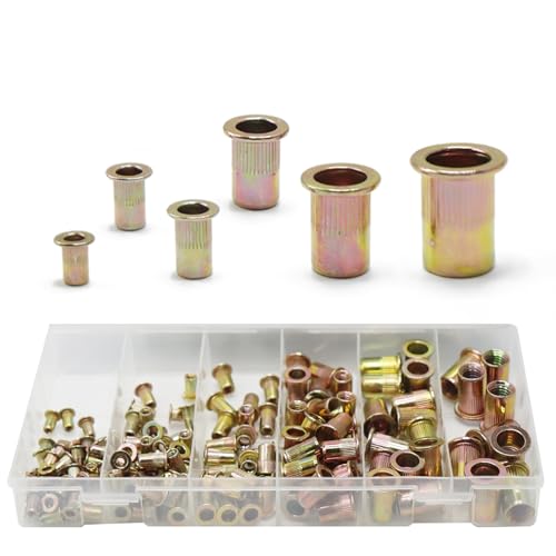 CCLIFE Nietmuttern Set Edelstahl M3 M4 M5 M6 M8 M10 Blindnietmuttern 150 Stück Sortiment von CCLIFE
