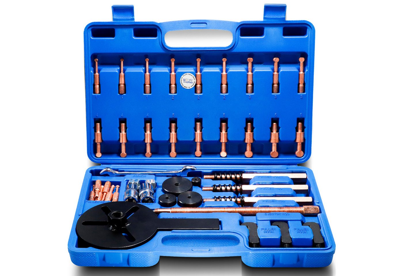 CCLIFE Radnabenabzieher 36-in-1 3-Klauen Lagerabzieher Set mit Haken- und Kugelkopfmethoden von CCLIFE