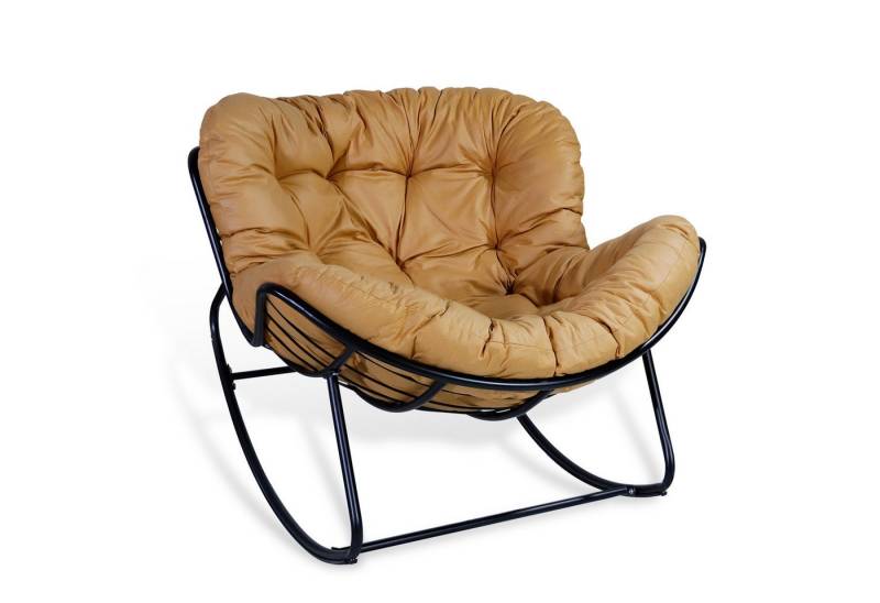 CCLIFE Schaukelsessel Schaukelstuhl Wohnzimmer Schaukelsessel Relaxstuhl Belastbarkeit von CCLIFE