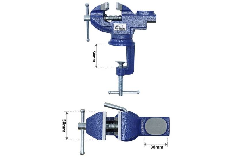 CCLIFE Schraubstock Schraubstock Drehbar 50/70mm Werkbankschraubstock Parallelschraubstock CCLIFE Schraubstock Schraubstock Drehbar 50/70mm Werkbankschraubstock Parallelschraubstock von CCLIFE