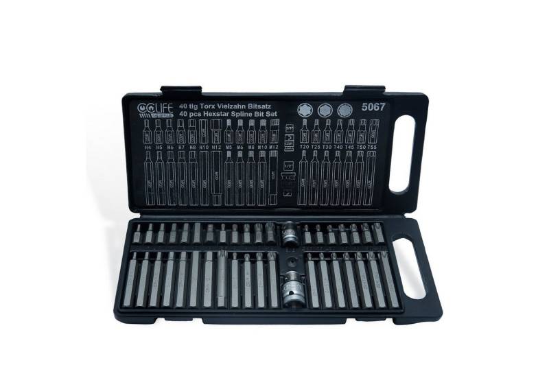 CCLIFE Steckschlüssel XZN Innen Vielzahn Sechskant Steckschlüsselsatz und S2 Bit Set von CCLIFE