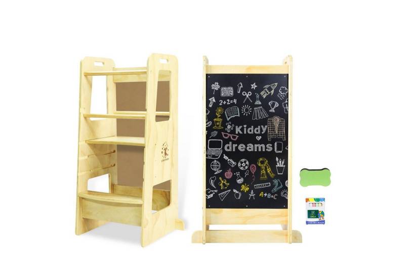 CCLIFE Stehhilfe CCLIFE Lernturm Kinderstuhl Learning Tower Tritthocker Montessori von CCLIFE