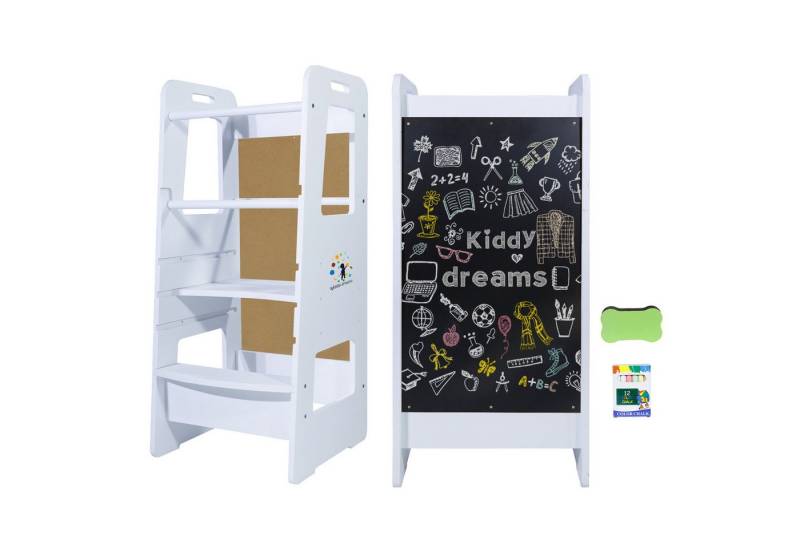 CCLIFE Stehhilfe Lernturm Lernstuhl Kinderstuhl Küche Helper Kindertritt Montessori von CCLIFE