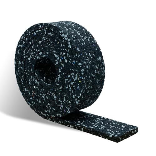 CCLIFE Terrassenpads Rolle 2m Bautenschutzmatte Gummigranulat 50x8mm Wasserdicht Rutschfest Stoßfest Geräuschdämpfend von CCLIFE