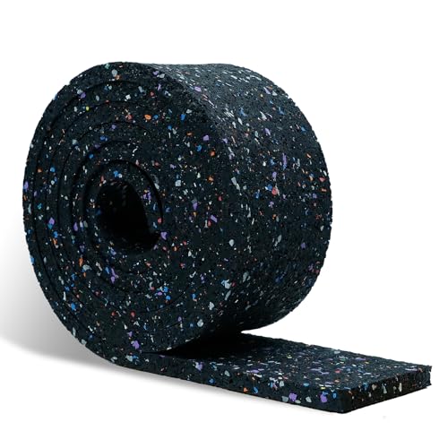 CCLIFE Terrassenpads Rolle 2m Bautenschutzmatte Gummigranulat 80x10mm Wasserdicht Rutschfest Stoßfest Geräuschdämpfend von CCLIFE