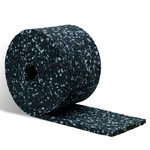 CCLIFE Terrassenpads Rolle 2m Bautenschutzmatte Gummigranulat 80x6mm Wasserdicht Rutschfest Stoßfest Geräuschdämpfend von CCLIFE