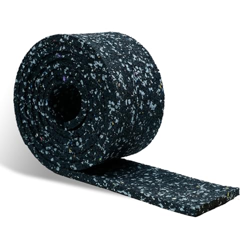 CCLIFE Terrassenpads Rolle 2m Bautenschutzmatte Gummigranulat 80x8mm Wasserdicht Rutschfest Stoßfest Geräuschdämpfend von CCLIFE