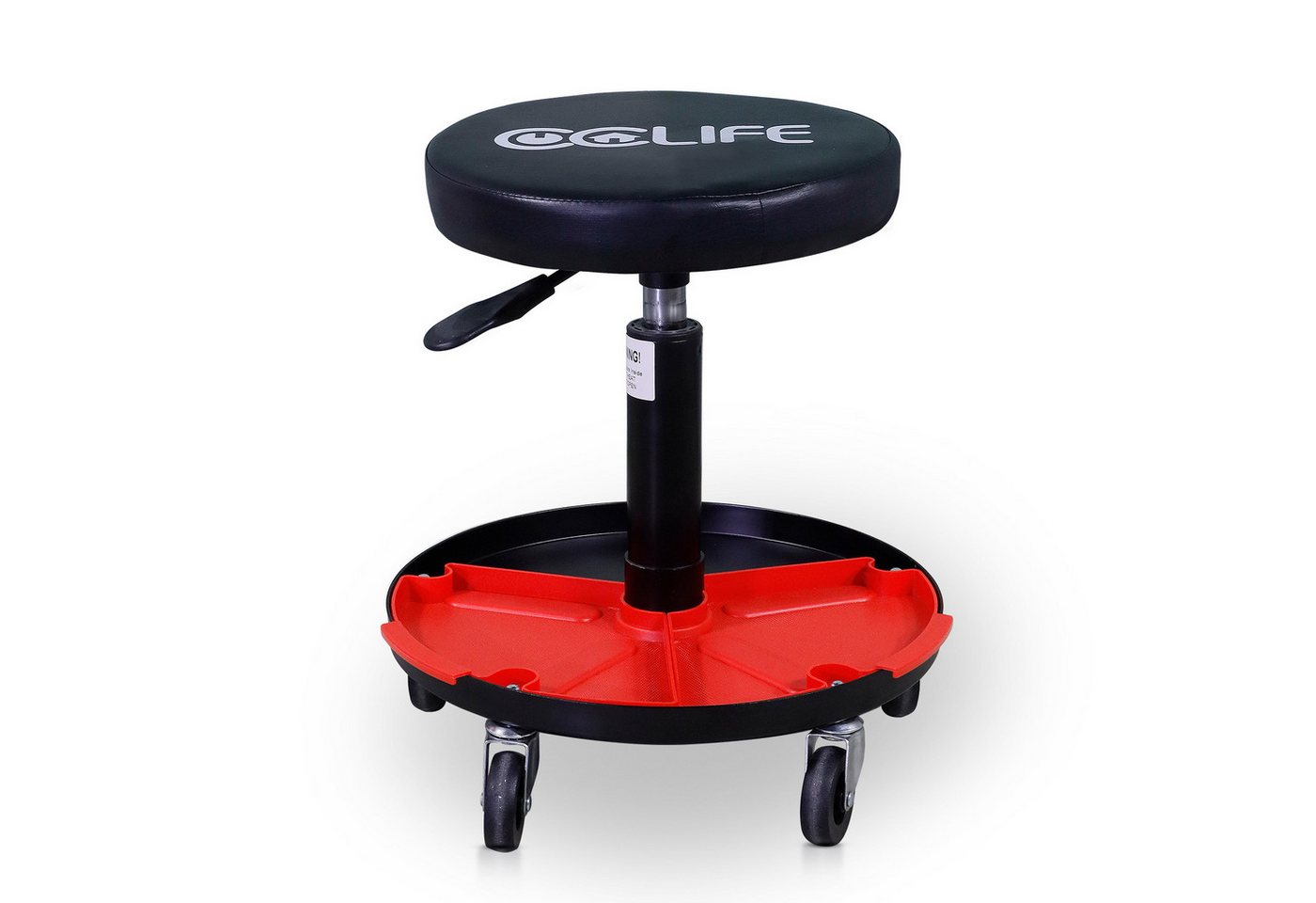 CCLIFE Transportroller Werkstatthocker Rollhocker mit 2 Ablagen, Höhenverstellbar 38-50 cm CCLIFE Transportroller Werkstatthocker Rollhocker mit 2 Ablagen, Höhenverstellbar 38-50 cm von CCLIFE