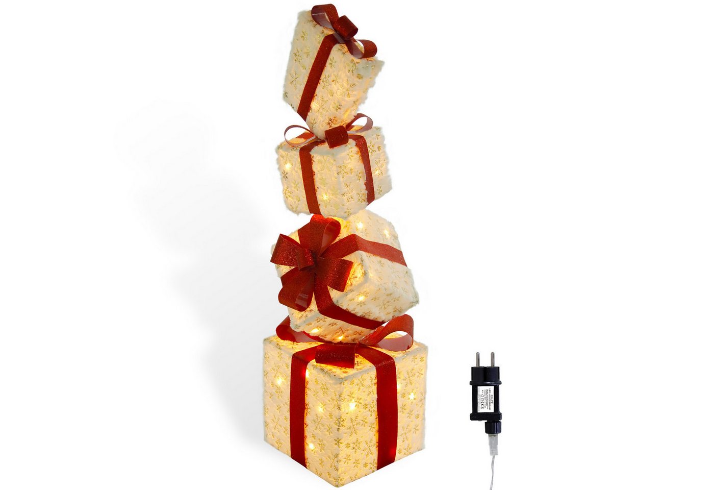 CCLIFE Weihnachtsfigur LED Geschenkbox 4er, Netzstecker Weihnachten Weihnachtenbox CCLIFE Weihnachtsfigur LED Geschenkbox 4er, Netzstecker Weihnachten Weihnachtenbox von CCLIFE