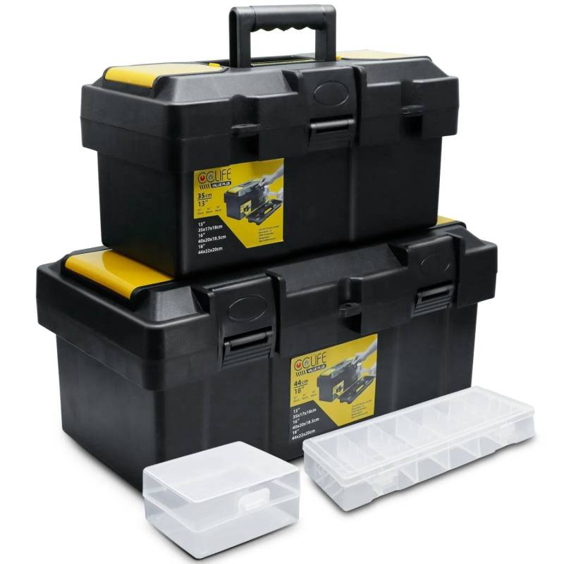 CCLIFE Werkzeugkoffer Set 2 tlg 18 Zoll und 13 Zoll Kunststoff mit Organizer Box CCLIFE Werkzeugkoffer Set 2 tlg 18 Zoll und 13 Zoll Kunststoff mit Organizer Box von CCLIFE