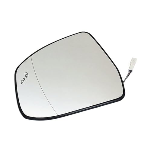 CCLXWY Flügel Spiegelglas Ersatz für Ford Mondeo MK4 (12/2010-08/2014),Umkehrlinse Rückfahrglas Spiegel mit Heizfunktion/Spiegelglas Links Rechts mit Trägerplatte Toter-Winkel-Assistent,Left von CCLXWY