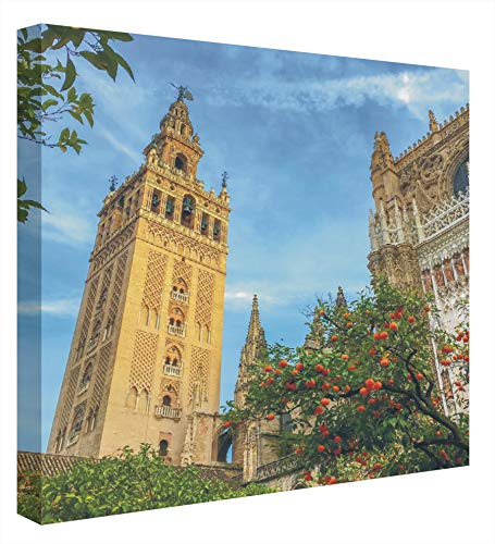 Beleuchtetes Bild mit LEDs Giralda Sevilla von CCRETROILUMINADOS