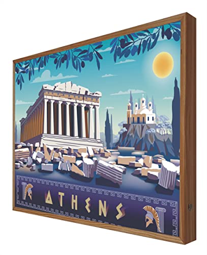 CCRETROILUMINADOS Beleuchtetes Vintage-Schild mit LED-Licht Athens: Reiseserie von CCRETROILUMINADOS