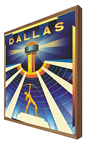 CCRETROILUMINADOS Beleuchtetes Vintage-Schild mit LED-Licht Dallas: Reiseserie von CCRETROILUMINADOS