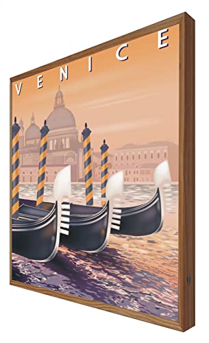 CCRETROILUMINADOS Beleuchtetes Vintage-Schild mit LED-Licht Venice: Reiseserie von CCRETROILUMINADOS