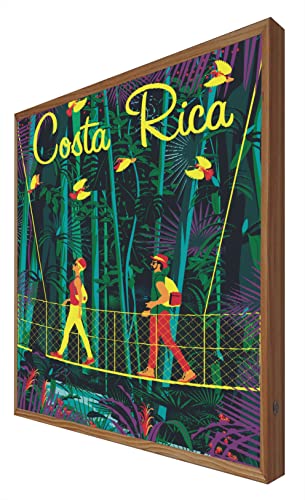 CCRETROILUMINADOS Beleuchtetes Vintage-Schild mit LED-Licht von Costa Rica: Reiseserie von CCRETROILUMINADOS