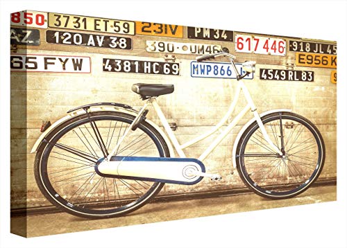CCRETROILUMINADOS Ccretroiluminado Vintage Bike Rahmen, Hintergrundbeleuchtung, Metacrylat, Mehrfarbig, 60 x 80 x 5,3 von CCRETROILUMINADOS