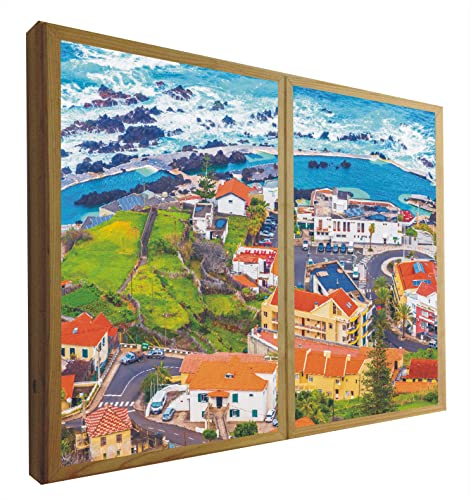 CCRETROILUMINADOS Falsche Dekorative Fenster Hintergrundbeleuchtung Porto Moniz Isla Madeira von CCRETROILUMINADOS