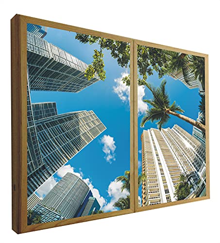 CCRETROILUMINADOS Falsche Fenster mit LED-Licht Miami von CCRETROILUMINADOS