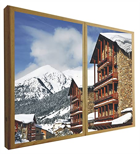 Falsche Fenster, dekorative Hintergrundbeleuchtung, Skistation von CCRETROILUMINADOS
