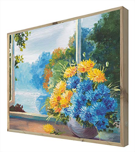 Holzschild mit LED-Licht, Blumenstrauß von CCRETROILUMINADOS