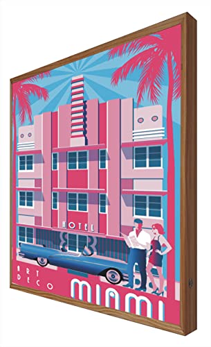 Vintage Schild beleuchtet mit LED-Licht Miami: Reisende Serie von CCRETROILUMINADOS