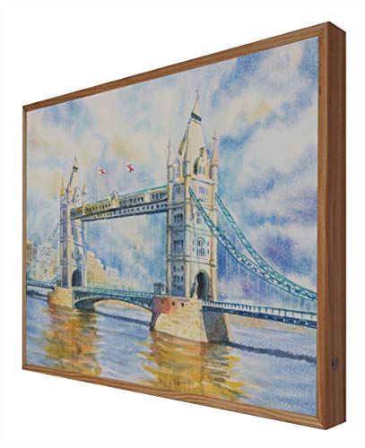 Vintage-Schild mit LED-Licht Tower Bridge London von CCRETROILUMINADOS