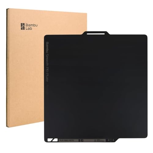CCTREE Bamboo Original Double Sided Smooth PEI Build Plate 257x257MM für Bambulab X1C / X1 / X1E / P1P / P1S / A1 PEI Federstahl Bauplatte Flexibel von CCTREE
