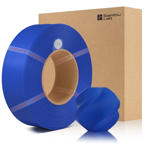 CCTREE Bamboo Original X1 PLA Basic Refill Filament 1.75MM High Toughness&High Speed, Easy Printing with RFID für Bambu Lab A1/X1/P1 AMS 1KG +/- 0.03mm (Without Spool) (Blau 10601) von CCTREE