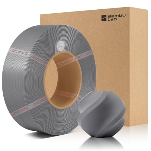 CCTREE Bamboo Original X1 PLA Matte Refill Filament 1.75MM High Toughness&High Speed, Easy Printing with RFID für Bambu Lab A1/X1/P1 AMS 1KG +/- 0.03mm (Without Spool) (Aschgrau 11102) von CCTREE